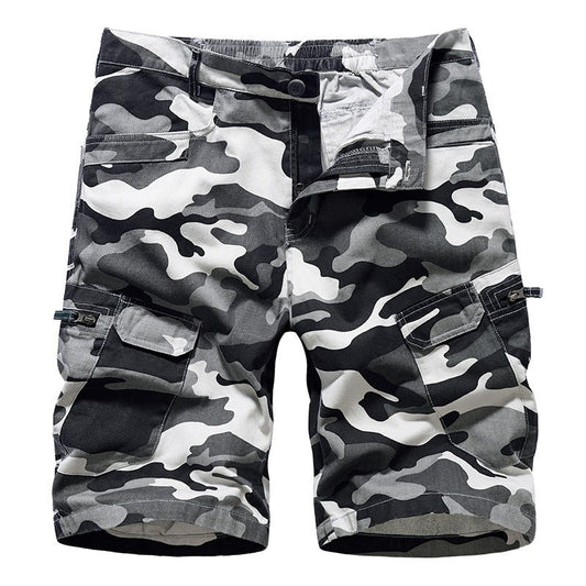 New Mens Workwear Shorts, European and American Camouflage Loose Fitting Oversized Casual Mens Capris eprolo