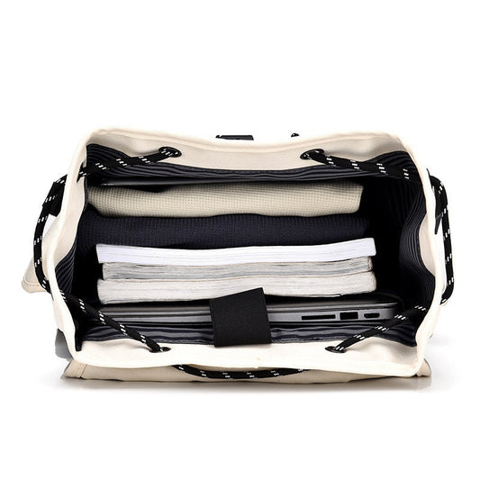 Backpack Casual Simple Solid Color New Large Capacity 7 Sister Stars LLC