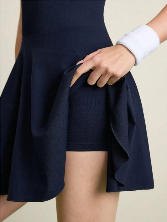 Backless Halter Neck Active Dress eprolo