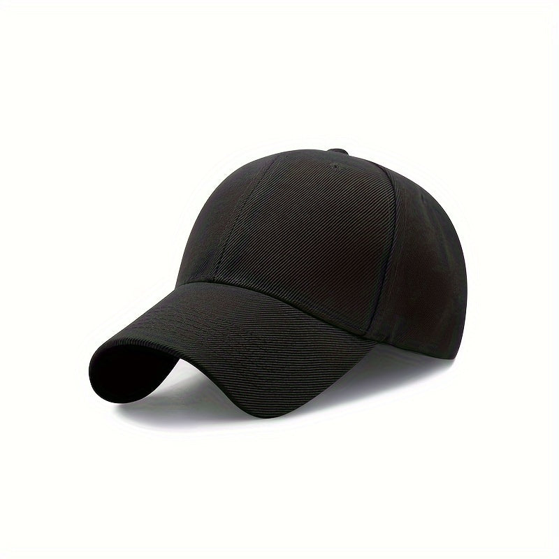 1pc Men&Women's Vintage Simple Solid Adjustable Curved Brim Baseball Cap For Outdoor For King's Day