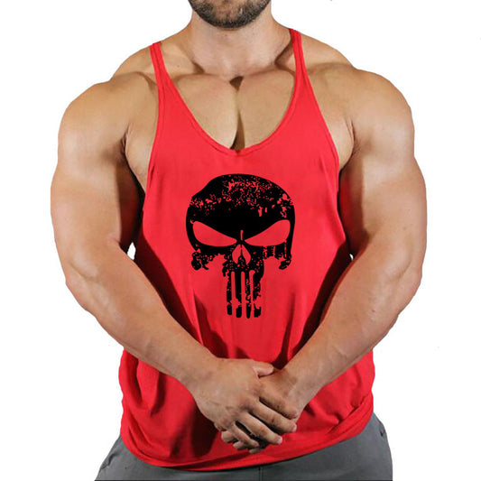 Fitness vest men's loose sleeveless T-shirt sports clothes camisole sports training top eprolo