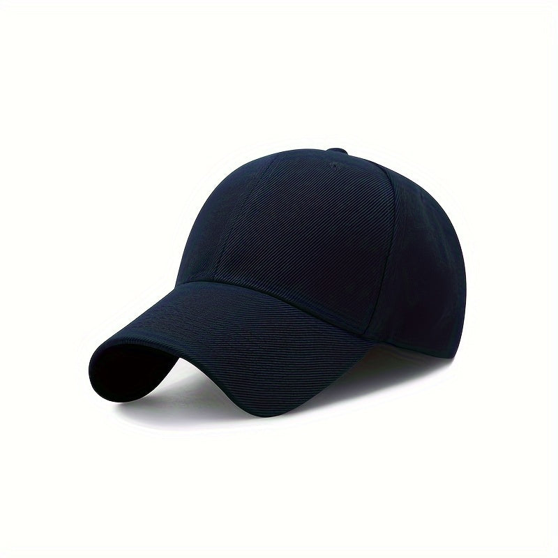 1pc Men&Women's Vintage Simple Solid Adjustable Curved Brim Baseball Cap For Outdoor For King's Day