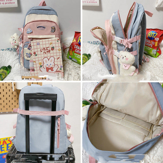 Elementary School Students' Mori All-match Backpack Large Capacity Shoulders 7 Sister Stars LLC