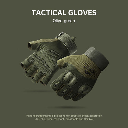 Tactical Gloves Outdoor Sports Mountaineering Training Fitness Gloves Motorcycle Riding Anti-skid Touch Screen Gloves eprolo