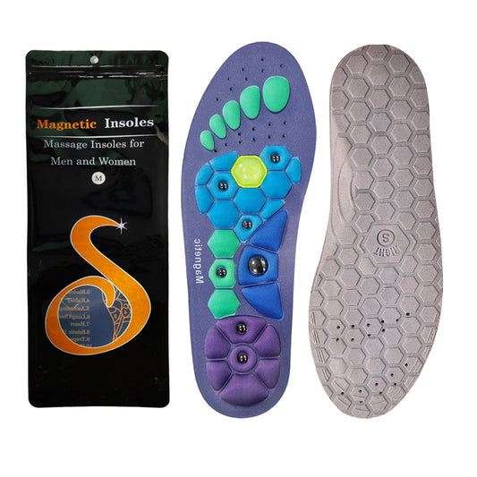 Magnetic therapy sports insoles for foot massage, weight loss, acupressure, anti - fatigue and healthcare eprolo