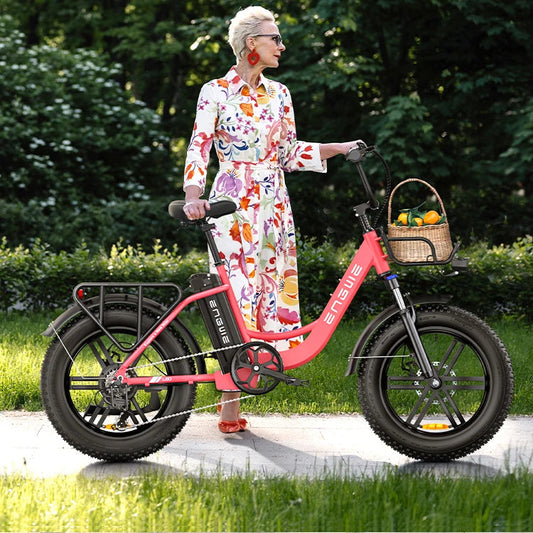 ENGWE L20 EU Warehouse Free Shipping Fat Tire Electric Moped Bike Adults Ebike Motorcycles 13Ah Lithium Battery Electric Bicycle 7 Sister Stars LLC