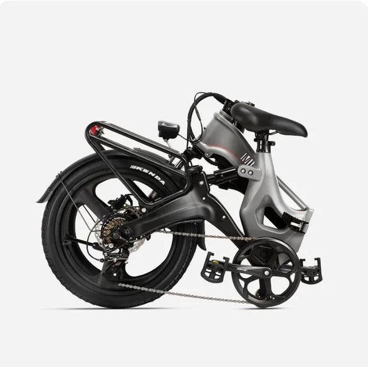 Electric Bicycle with Maximum Load Capacity of 330 Lbs (Passenger-Carrying), Lightweight and Foldable Electric Bicycle 7 Sister Stars LLC