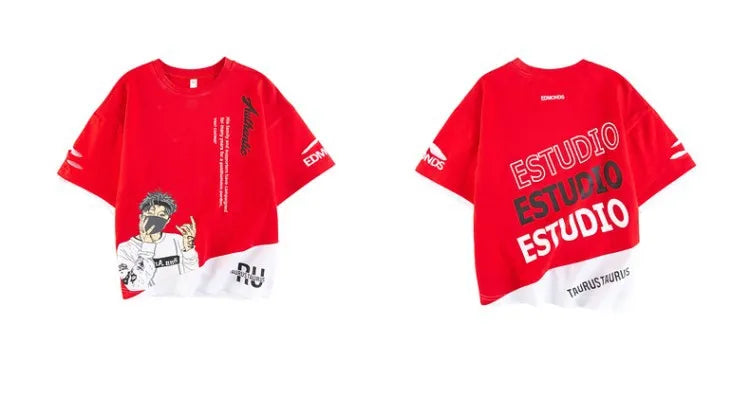 2025 teens Summer Child Clothes Baby teen Boys hip hop portrait loose T-Shirt & Shorts pants 6 8 10 12 14 years autumn