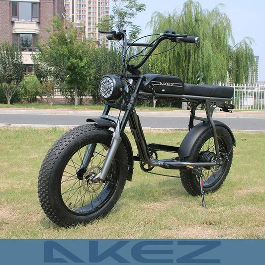 Electric Bike AKEZ 1500W Motor 48V 18AH Leisure commuting with Hydraulic Brake Electric Bicycle 20 inch mountain off-road E-bike 7 Sister Stars LLC
