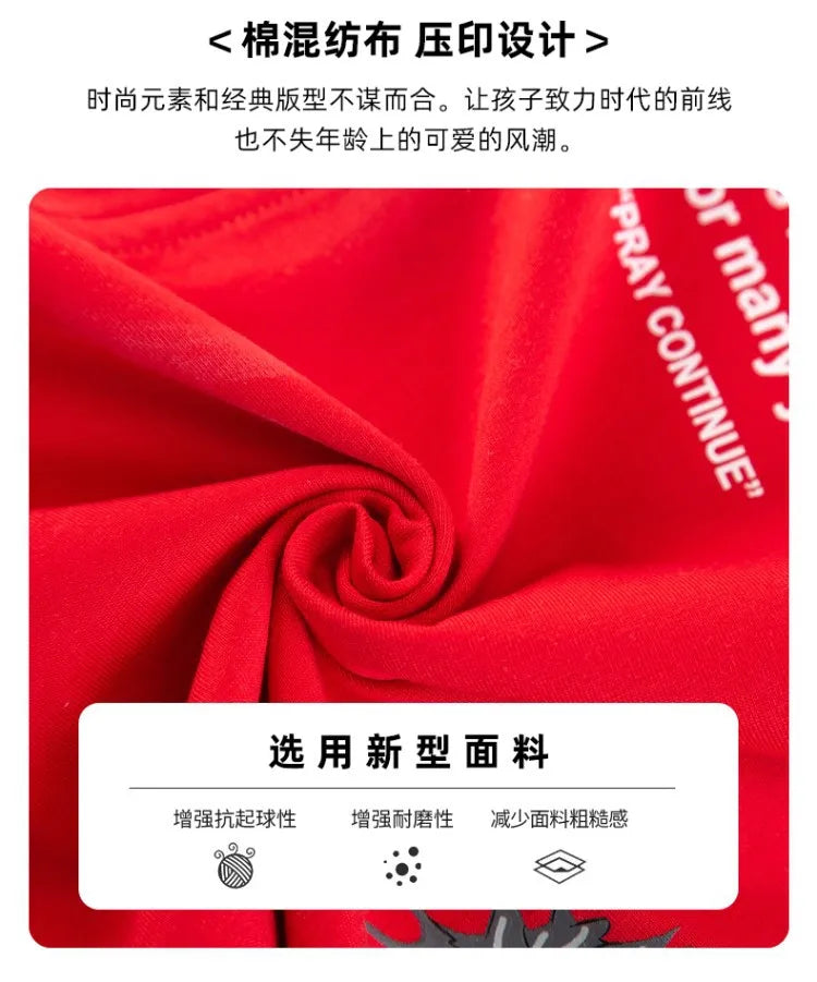 2025 teens Summer Child Clothes Baby teen Boys hip hop portrait loose T-Shirt & Shorts pants 6 8 10 12 14 years autumn