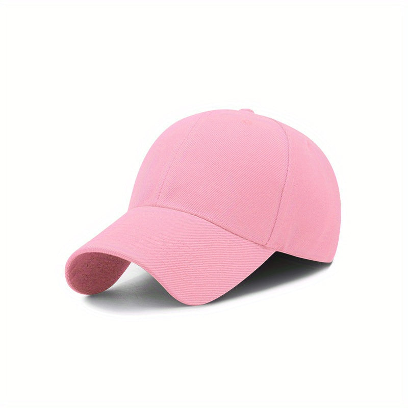 1pc Men&Women's Vintage Simple Solid Adjustable Curved Brim Baseball Cap For Outdoor For King's Day