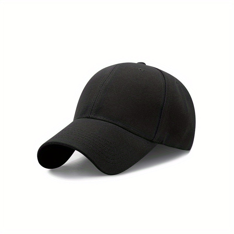 1pc Men&Women's Vintage Simple Solid Adjustable Curved Brim Baseball Cap For Outdoor For King's Day