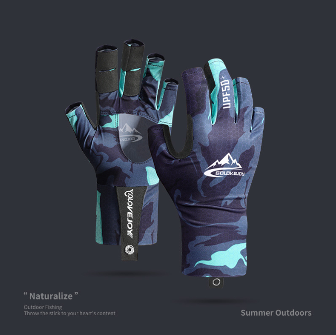 Summer outdoor sports sunscreen fishing gloves riding non slip half finger gloves eprolo