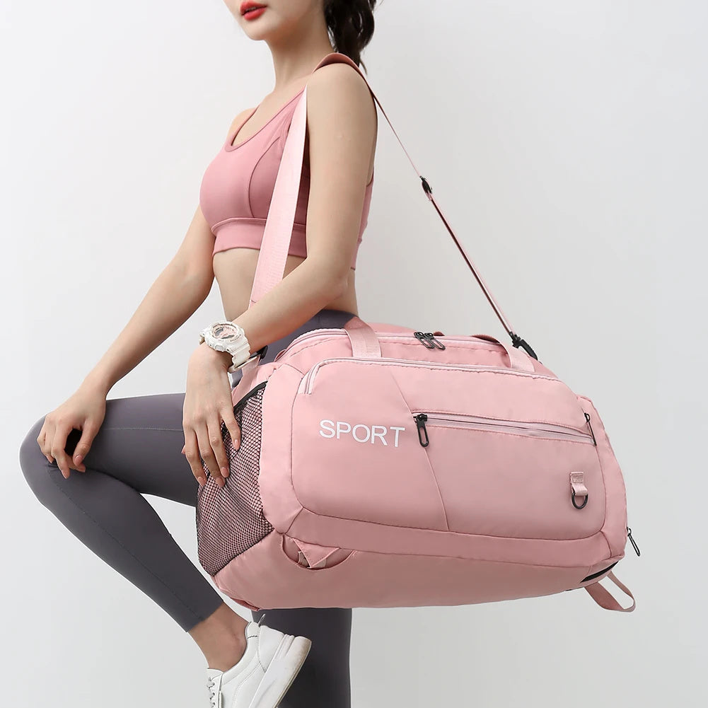 Luggage Bags For Women Handbag Oxford Men's Fitness Gym Shoulder Bag Waterproof Sports Travel Backpack With Shoes Compartment 7 Sister Stars LLC