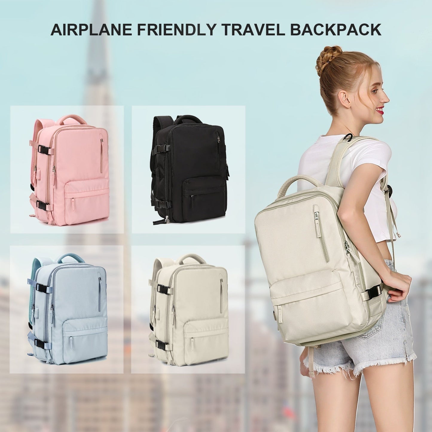Fashion Large Capacity Travel Backpack Student School Bags 7 Sister Stars LLC