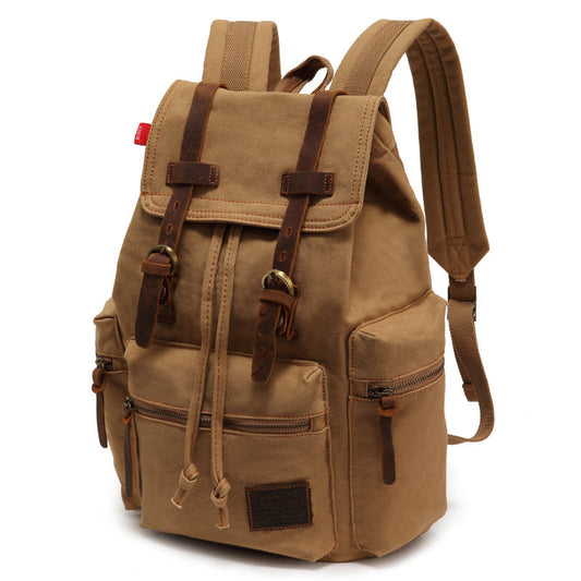 Men's And Women's Canvas Backpack 15.6 Inches Large Capacity 7 Sister Stars LLC