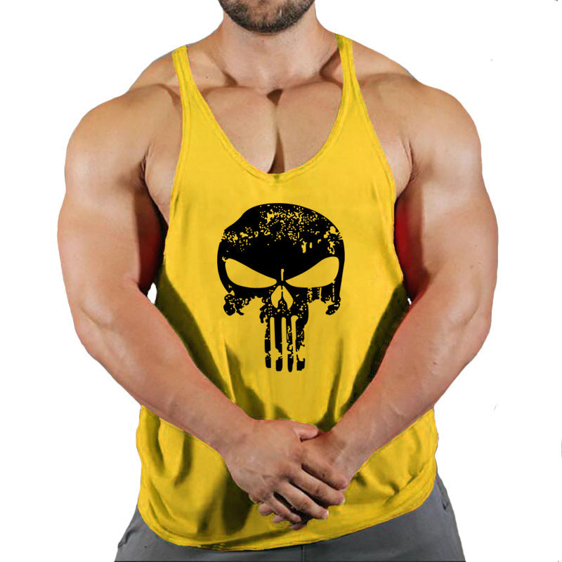 Fitness vest men's loose sleeveless T-shirt sports clothes camisole sports training top eprolo