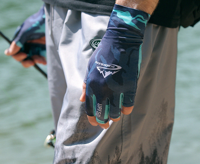 Summer outdoor sports sunscreen fishing gloves riding non slip half finger gloves eprolo