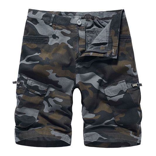 New Mens Workwear Shorts, European and American Camouflage Loose Fitting Oversized Casual Mens Capris eprolo