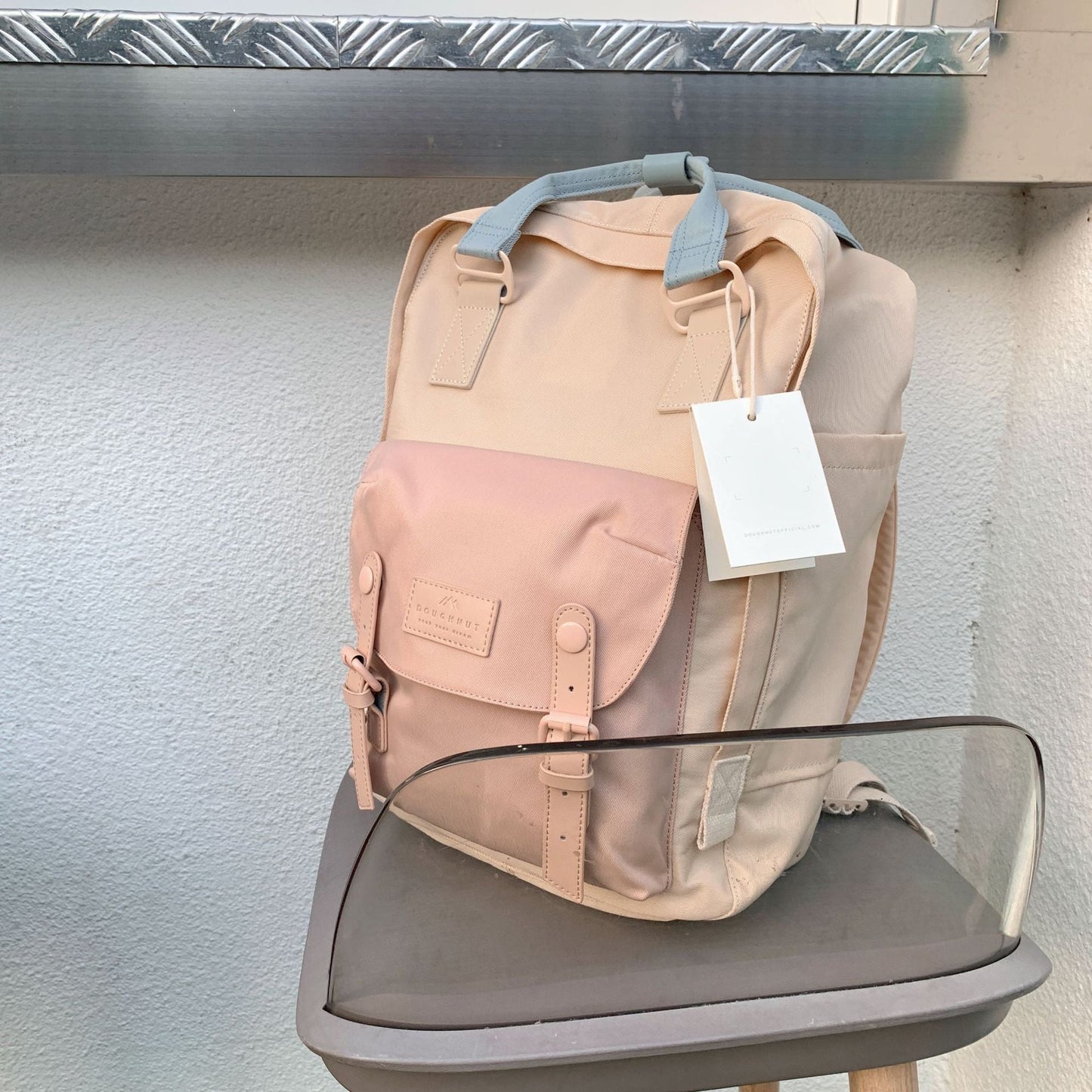 Student Waterproof Nylon Backpack, Classic Natural Macarons 7 Sister Stars LLC