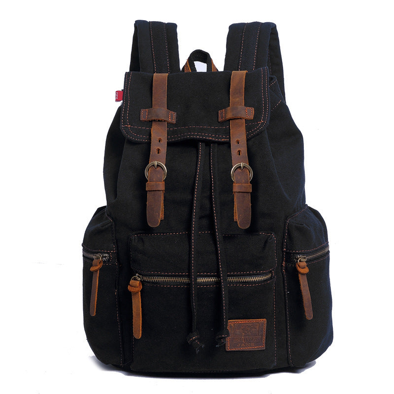 Men's And Women's Canvas Backpack 15.6 Inches Large Capacity 7 Sister Stars LLC