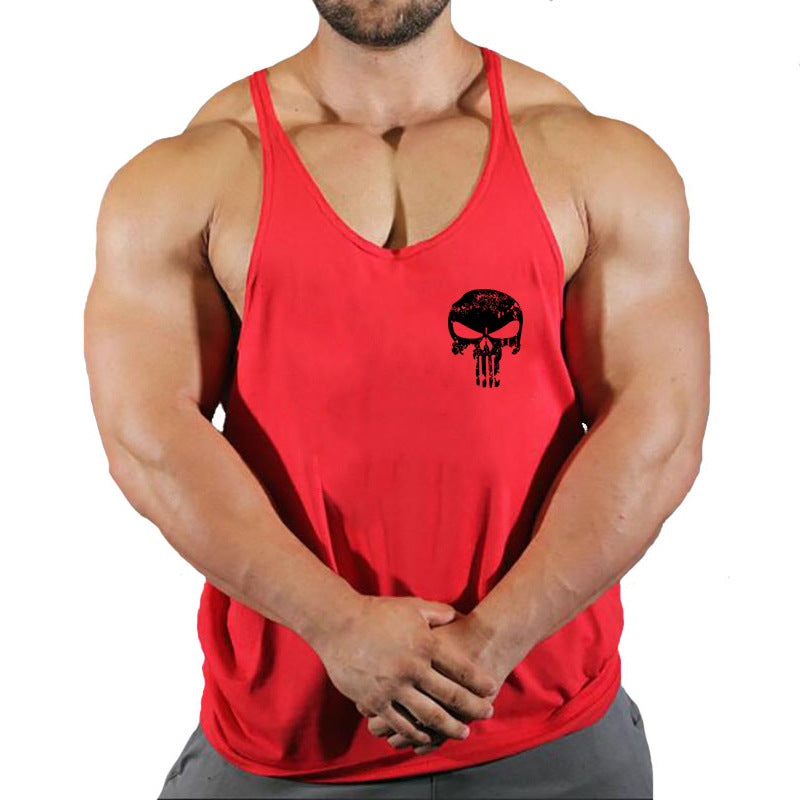 Fitness vest men's loose sleeveless T-shirt sports clothes camisole sports training top eprolo
