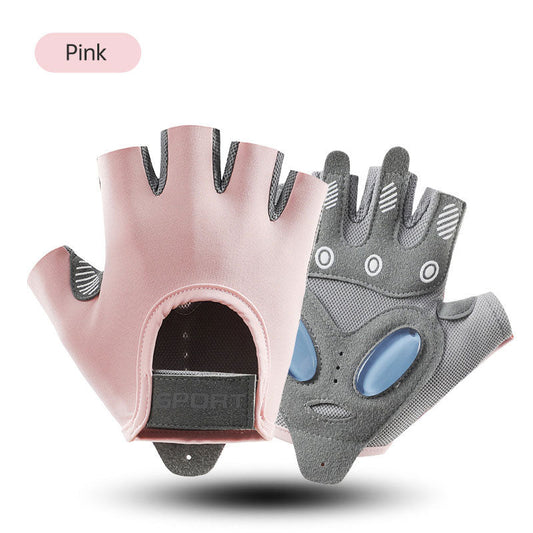 Sports gloves female yoga exercise anti-skid shock absorption half finger gloves wear-resistant breathable riding gloves eprolo