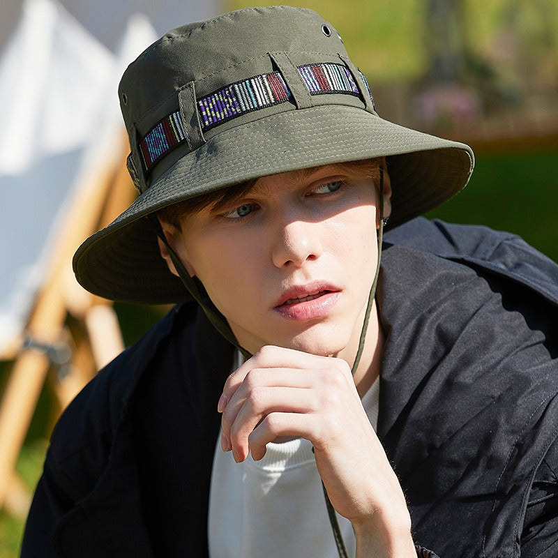 Western cowboy hat women's summer large brim Japanese fisherman hat sun protection sunshade outdoor seaside travel mountaineering hat men eprolo