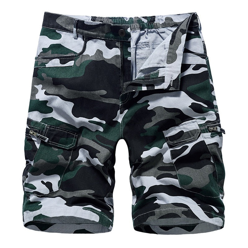 New Mens Workwear Shorts, European and American Camouflage Loose Fitting Oversized Casual Mens Capris eprolo