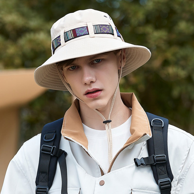 Western cowboy hat women's summer large brim Japanese fisherman hat sun protection sunshade outdoor seaside travel mountaineering hat men eprolo