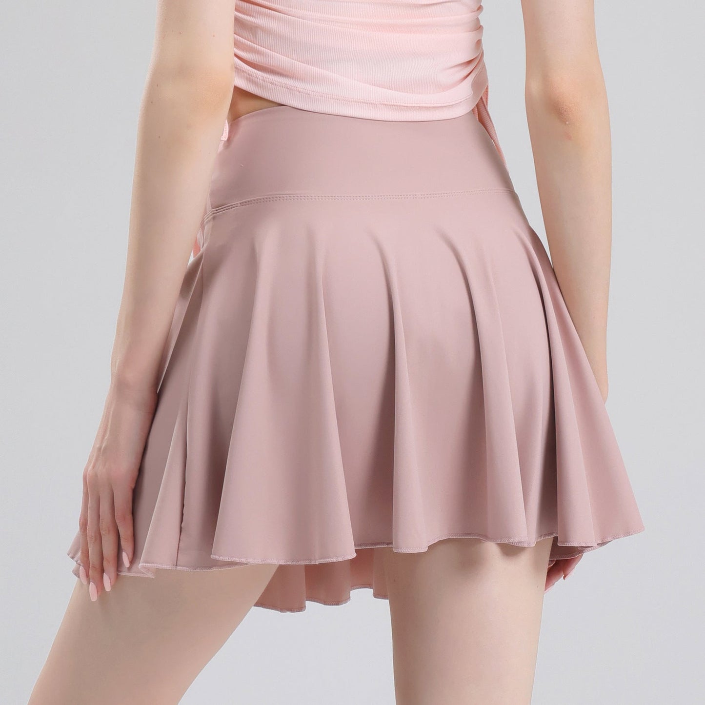 Tennis skirt women's yoga white badminton pleated skirt quick drying anti glare half skirt eprolo