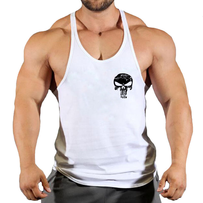 Fitness vest men's loose sleeveless T-shirt sports clothes camisole sports training top eprolo