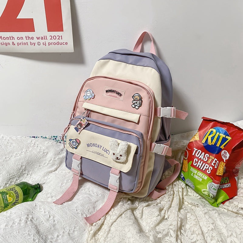 Elementary School Students' Mori All-match Backpack Large Capacity Shoulders 7 Sister Stars LLC