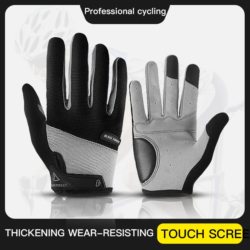 Outdoor sports men's and women's anti slip and wear-resistant fitness bicycles breathable full finger riding touch screen gloves eprolo