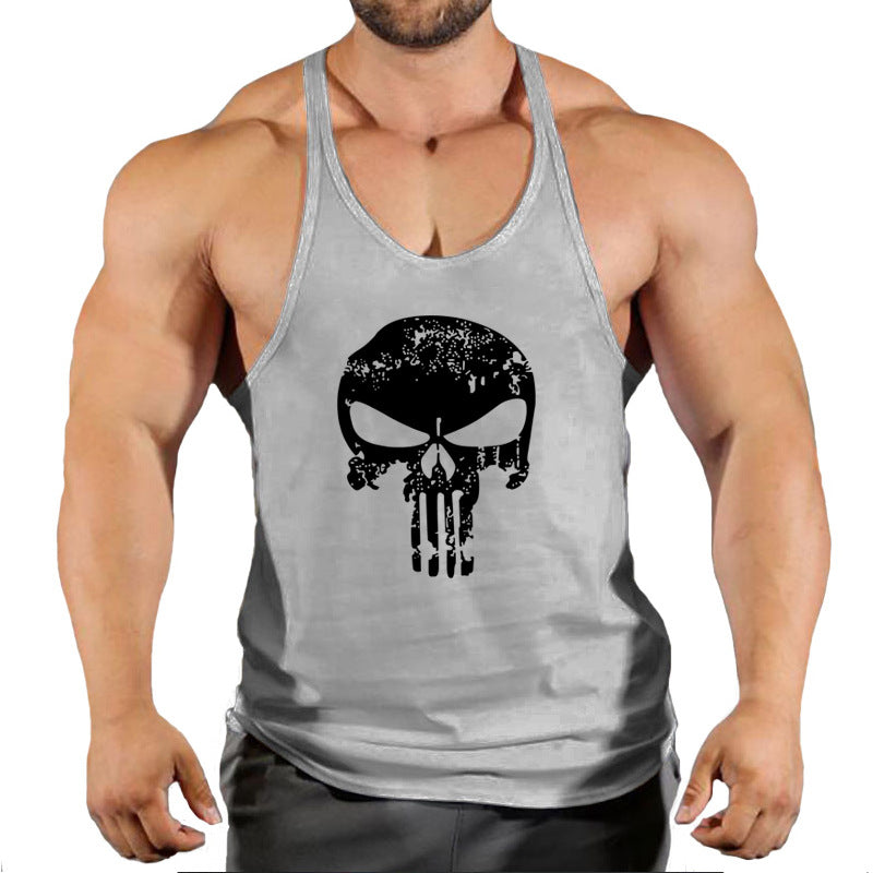 Fitness vest men's loose sleeveless T-shirt sports clothes camisole sports training top eprolo
