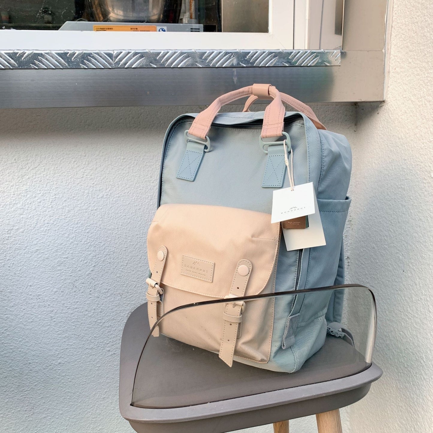Student Waterproof Nylon Backpack, Classic Natural Macarons 7 Sister Stars LLC