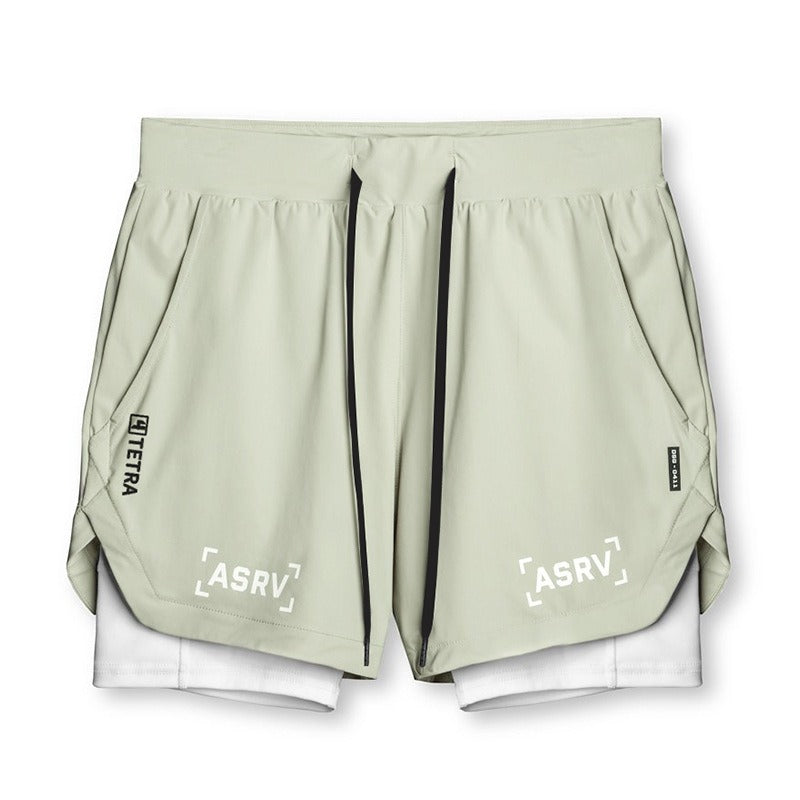 Sports Shorts, Mens American Trendy Brand Anti Glare Double Layer Quick Drying Basketball Pants, Outdoor Running Fitness Capris eprolo