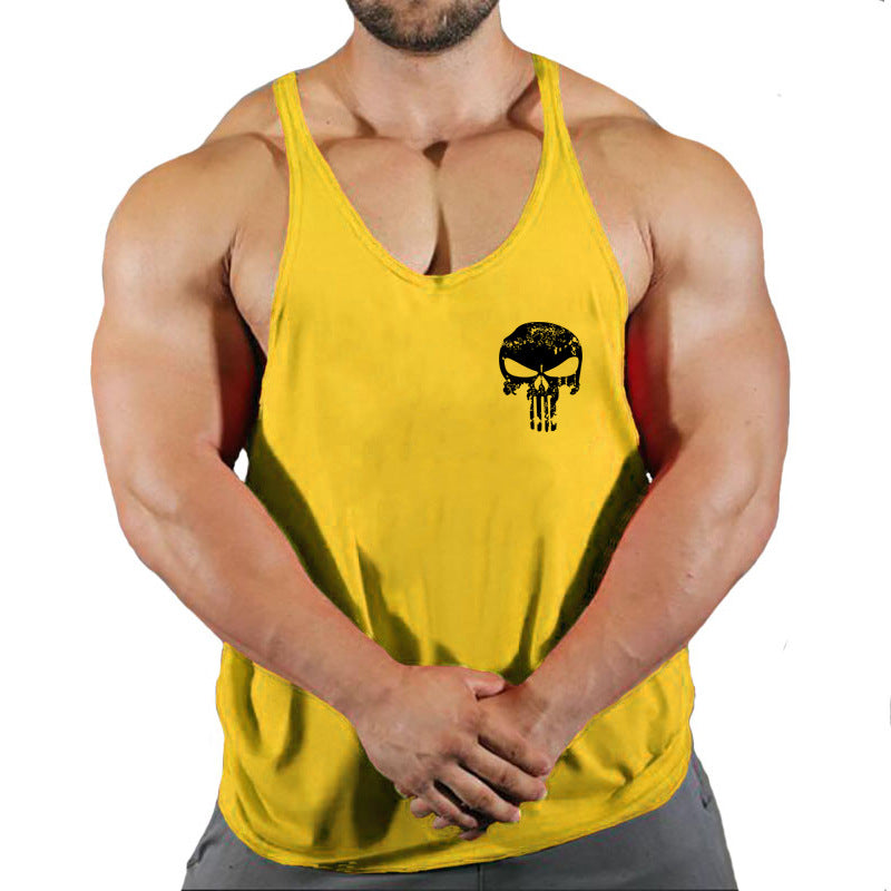 Fitness vest men's loose sleeveless T-shirt sports clothes camisole sports training top eprolo