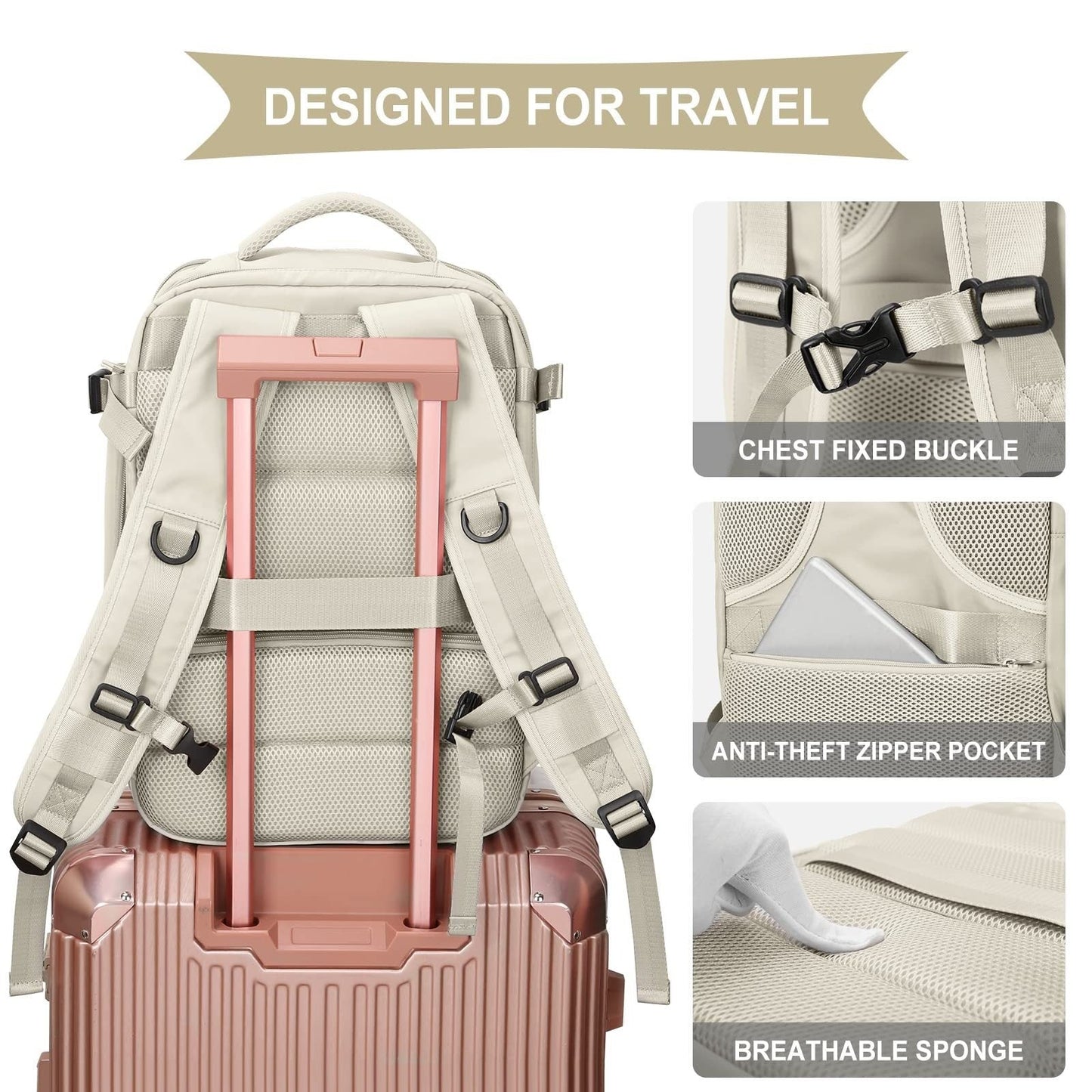 Fashion Large Capacity Travel Backpack Student School Bags 7 Sister Stars LLC