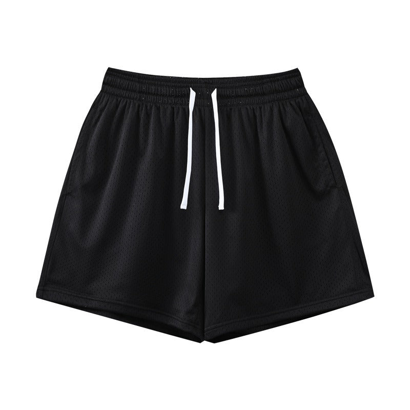 Sports Training Quarter Shorts Mens Over Knee Sports Pants Summer Training Fitness Two Layer Mesh Breathable Basketball Pants eprolo