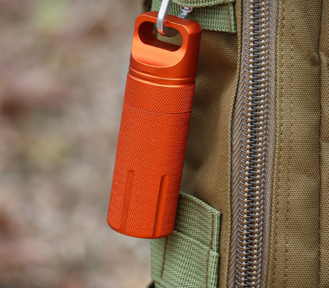 Aluminum alloy fully sealed EDC waterproof tank outdoor survival equipment waterproof compartment flat head waterproof storage b eprolo