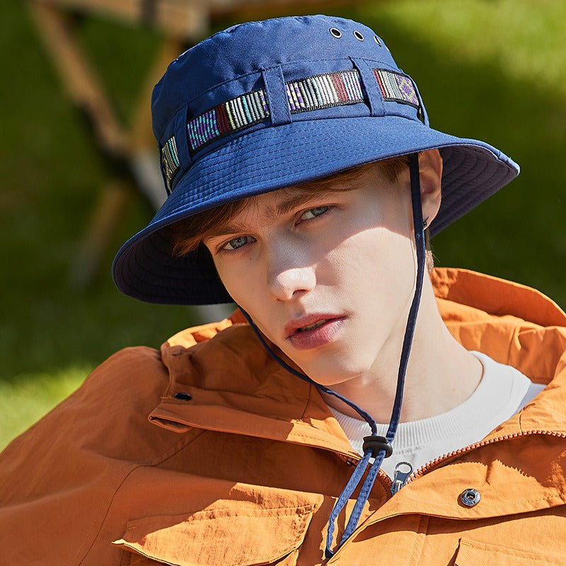 Western cowboy hat women's summer large brim Japanese fisherman hat sun protection sunshade outdoor seaside travel mountaineering hat men eprolo