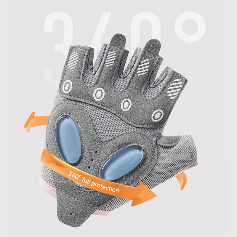 Sports gloves female yoga exercise anti-skid shock absorption half finger gloves wear-resistant breathable riding gloves eprolo