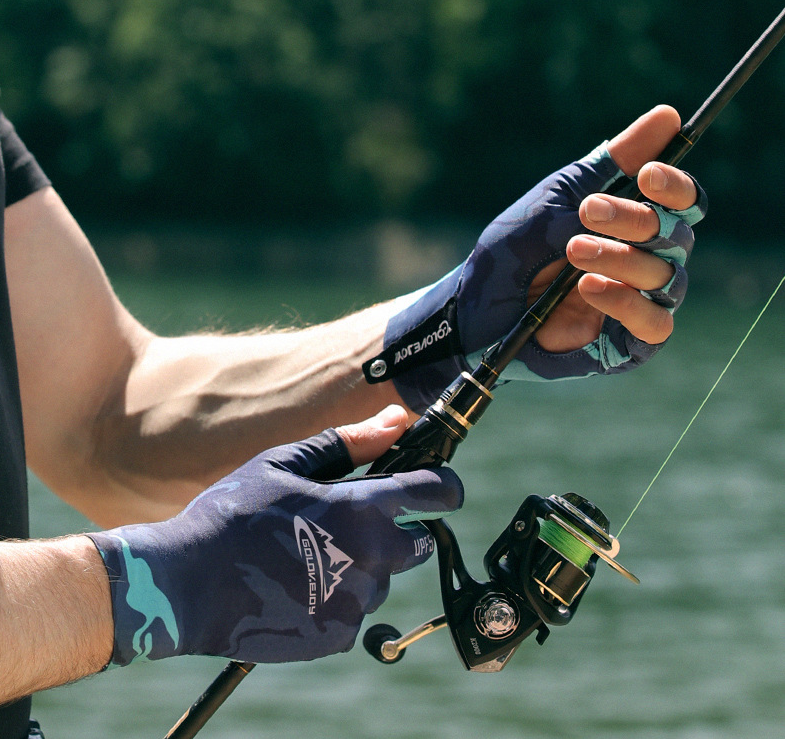 Summer outdoor sports sunscreen fishing gloves riding non slip half finger gloves eprolo