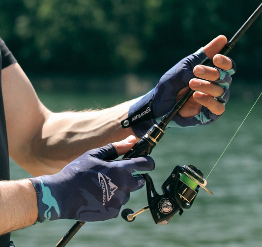 Summer outdoor sports sunscreen fishing gloves riding non slip half finger gloves eprolo
