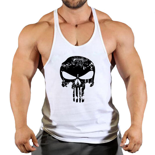 Fitness vest men's loose sleeveless T-shirt sports clothes camisole sports training top eprolo
