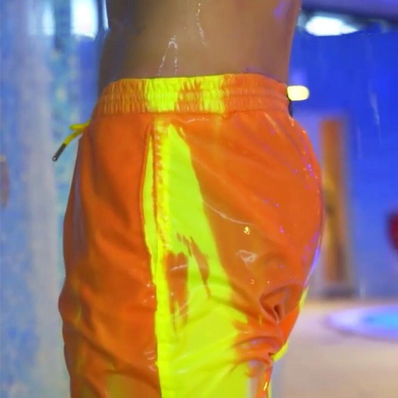 Water Changing Beach Pants Men's Quick Dry Large Size Swimming Pants Warm Color Changing Shorts Men's Swimming Pants eprolo