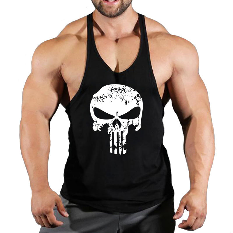 Fitness vest men's loose sleeveless T-shirt sports clothes camisole sports training top eprolo