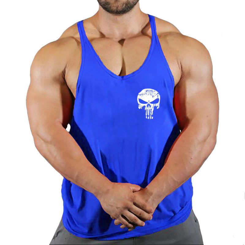 Fitness vest men's loose sleeveless T-shirt sports clothes camisole sports training top eprolo