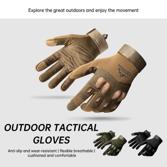 Tactical Gloves Outdoor Sports Mountaineering Training Fitness Gloves Motorcycle Riding Anti-skid Touch Screen Gloves eprolo